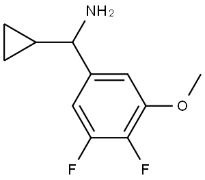 CYCLOPROPYL(3,4-DIFLUORO-5-METHOXYPHENYL)METHANAMINE Structure