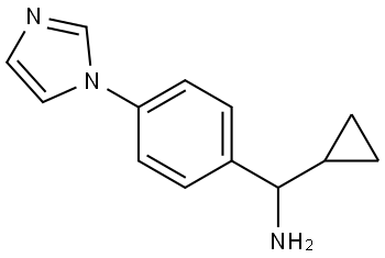 CYCLOPROPYL(4-IMIDAZOLYLPHENYL)METHYLAMINE Structure