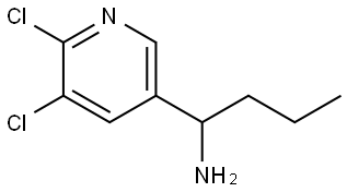 1-(5,6-DICHLORO-3-PYRIDYL)BUTYLAMINE Structure