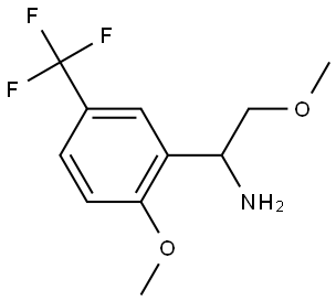 2-METHOXY-1-[2-METHOXY-5-(TRIFLUOROMETHYL)PHENYL]ETHYLAMINE Structure