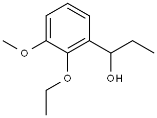 2-Ethoxy-α-ethyl-3-methoxybenzenemethanol Structure