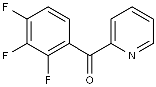 2-Pyridinyl(2,3,4-trifluorophenyl)methanone Structure