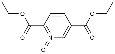 2,5-Pyridinedicarboxylic acid, 2,5-diethyl ester, 1-oxide Structure