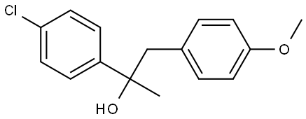 2-(4-chlorophenyl)-1-(4-methoxyphenyl)propan-2-ol Structure