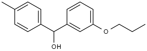 Benzenemethanol, α-(4-methylphenyl)-3-propoxy- Structure