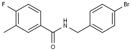 N-[(4-Bromophenyl)methyl]-4-fluoro-3-methylbenzamide Structure