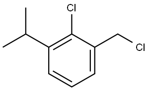 2-chloro-1-(chloromethyl)-3-isopropylbenzene Structure