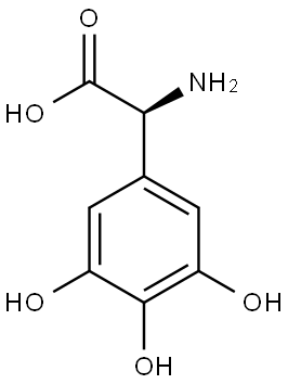 (2S)-2-amino-2-(3,4,5-trihydroxyphenyl)acetic acid Structure