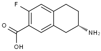 (S)-7-Amino-3-fluoro-5,6,7,8-tetrahydro-2-naphthalenecarboxylic acid Structure