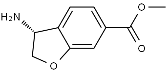 METHYL (3R)-3-AMINO-2,3-DIHYDROBENZO[3,4-B]FURAN-6-CARBOXYLATE Structure