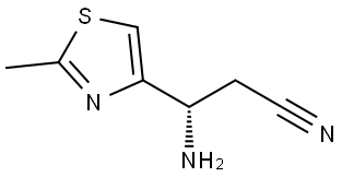 (3S)-3-AMINO-3-(2-METHYL-1,3-THIAZOL-4-YL)PROPANENITRILE Structure