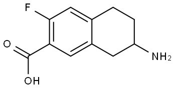 7-Amino-3-fluoro-5,6,7,8-tetrahydro-2-naphthalenecarboxylic acid Structure