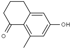 6-hydroxy-8-methyl-1,2,3,4-tetrahydronaphthalen-1-one Structure