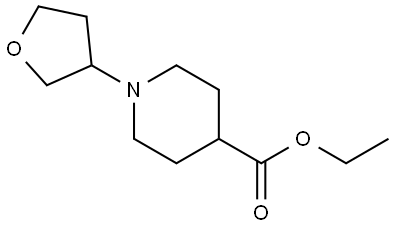 ethyl 1-(tetrahydrofuran-3-yl)piperidine-4-carboxylate Structure