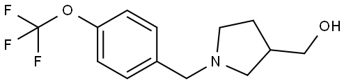 (1-(4-(trifluoromethoxy)benzyl)pyrrolidin-3-yl)methanol Structure