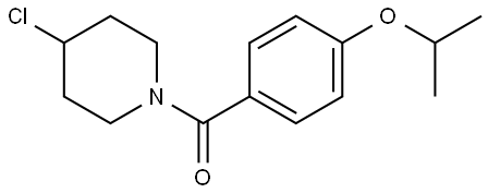 (4-Chloro-1-piperidinyl)[4-(1-methylethoxy)phenyl]methanone Structure