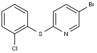 5-bromo-2-((2-chlorophenyl)thio)pyridine Structure