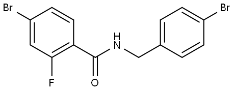 4-Bromo-N-[(4-bromophenyl)methyl]-2-fluorobenzamide Structure