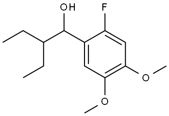 2-ethyl-1-(2-fluoro-4,5-dimethoxyphenyl)butan-1-ol Structure