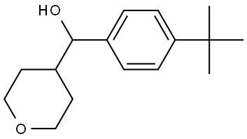 α-[4-(1,1-Dimethylethyl)phenyl]tetrahydro-2H-pyran-4-methanol Structure