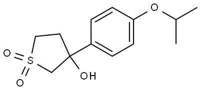 Thiophene-3-ol, tetrahydro-3-[4-(1-methylethoxy)phenyl]-, 1,1-dioxide Structure