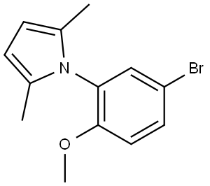 1-(5-bromo-2-methoxyphenyl)-2,5-dimethyl-1H-pyrrole Structure