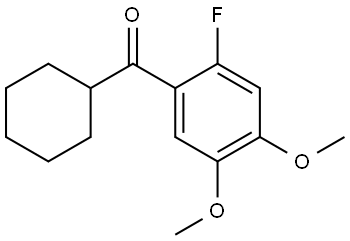 cyclohexyl(2-fluoro-4,5-dimethoxyphenyl)methanone Structure