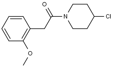 1-(4-Chloro-1-piperidinyl)-2-(2-methoxyphenyl)ethanone Structure