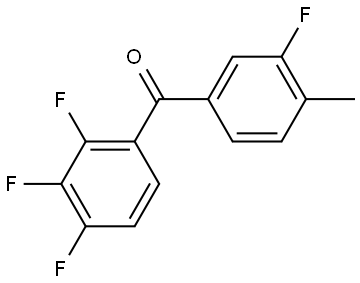 Methanone, (3-fluoro-4-methylphenyl)(2,3,4-trifluorophenyl)- Structure