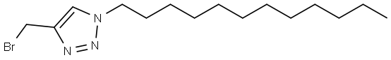 1H-1,2,3-Triazole, 4-(bromomethyl)-1-dodecyl- Structure