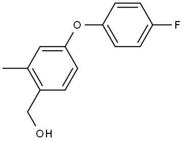 (4-(4-Fluorophenoxy)-2-methylphenyl)methanol 구조식 이미지