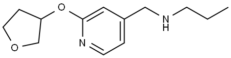 N-Propyl-2-[(tetrahydro-3-furanyl)oxy]-4-pyridinemethanamine Structure