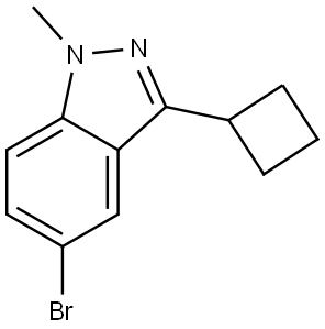 5-Bromo-3-cyclobutyl-1-methyl-1H-indazole Structure