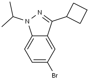 5-Bromo-3-cyclobutyl-1-isopropyl-1H-indazole 구조식 이미지