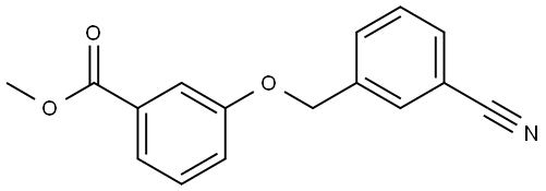 Benzoic acid, 3-[(3-cyanophenyl)methoxy]-, methyl ester Structure