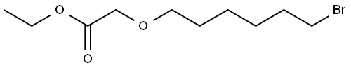 Acetic acid, 2-[(6-bromohexyl)oxy]-, ethyl ester Structure