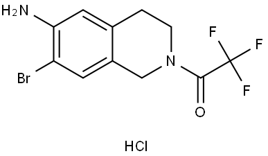 [7-Bromo-2-(trifluoroacetyl)isoquinolin-6-yl]amine hydrochloride Structure