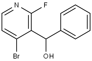 (4-bromo-2-fluoropyridin-3-yl)(phenyl)methanol Structure