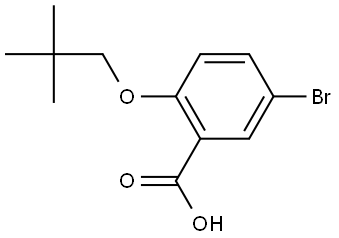 5-Bromo-2-(2,2-dimethylpropoxy)benzoic acid Structure