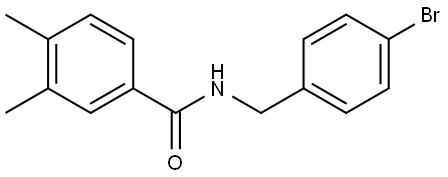 N-[(4-Bromophenyl)methyl]-3,4-dimethylbenzamide Structure