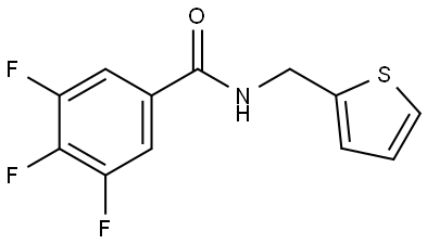 3,4,5-Trifluoro-N-(2-thienylmethyl)benzamide Structure