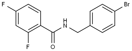 N-[(4-Bromophenyl)methyl]-2,4-difluorobenzamide Structure