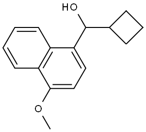 α-Cyclobutyl-4-methoxy-1-naphthalenemethanol Structure