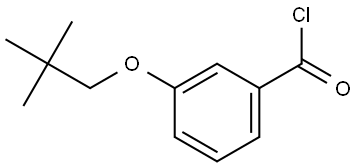 3-(2,2-Dimethylpropoxy)benzoyl chloride Structure