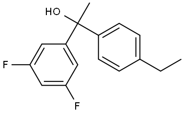 α-(4-Ethylphenyl)-3,5-difluoro-α-methylbenzenemethanol Structure