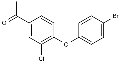 1-[4-(4-Bromophenoxy)-3-chlorophenyl]ethanone Structure