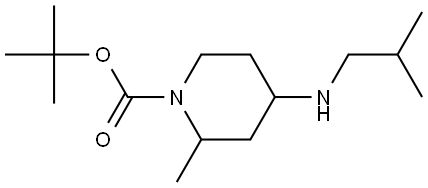 tert-butyl 4-(isobutylamino)-2-methylpiperidine-1-carboxylate Structure