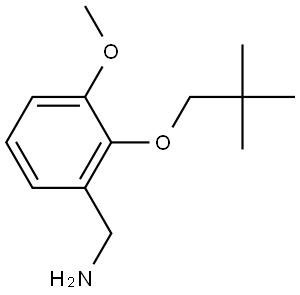 2-(2,2-Dimethylpropoxy)-3-methoxybenzenemethanamine Structure