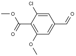 Benzoic acid, 2-chloro-4-formyl-6-methoxy-, methyl ester Structure