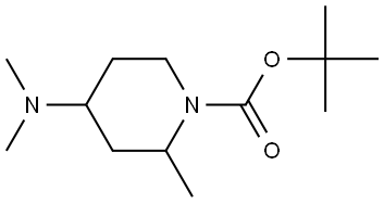 tert-butyl 4-(dimethylamino)-2-methylpiperidine-1-carboxylate Structure